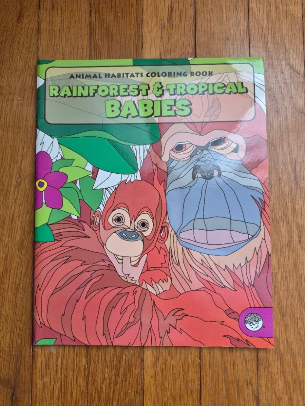 NEW Animal Habitats Coloring Book-Rainforest & Tropical Babies